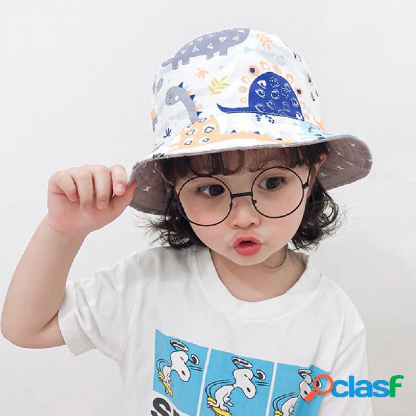 Pescador de pó infantil dos desenhos animados Chapéu Sol