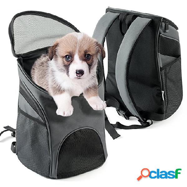 Pet Carrier Premium Viagens Ao Ar Livre Malha Mochila Carry