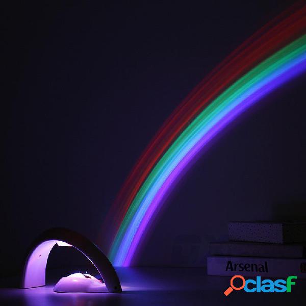 Projetor Rainbow Night Light Lâmpada de cabeceira