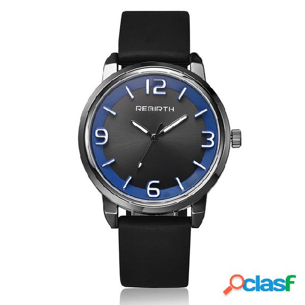 REREBIRTH Relógio de Silicone Quartzo Esportivo Militar