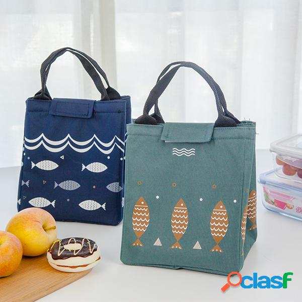 SaicleHome Lunch Tote Bag Oxford Waterproof Cooler Insulated