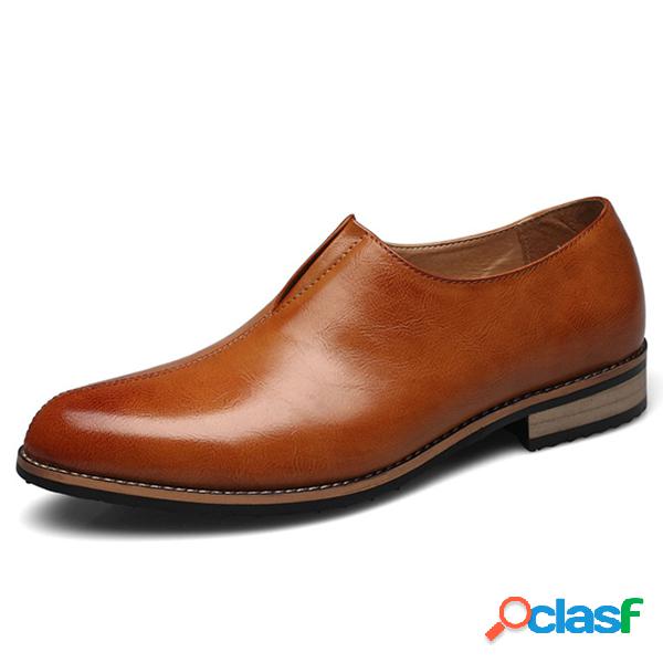 Sapatos Formais Elegantes Masculinos Bico Apontado