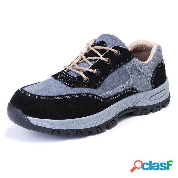 Sapatos de trabalho antiderrapantes Steel Toe Cap Safety