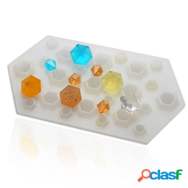 Silicone Alta Transparente Diamante Cube Molde da bandeja de