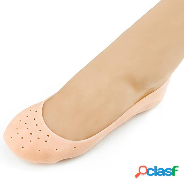Silicone Elastic Respirável Meias Foot Pad Dance Protector