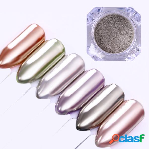 Silver Mirror Powder Nail Glitter Pigment Shimmer Dust