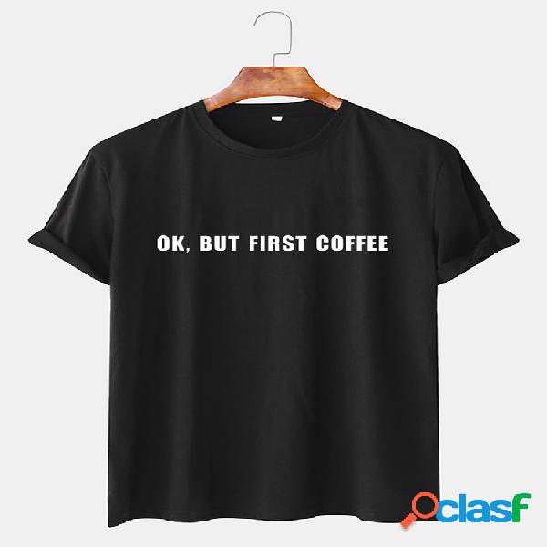 Slogan ocasional engraçado dos homens pouca camiseta