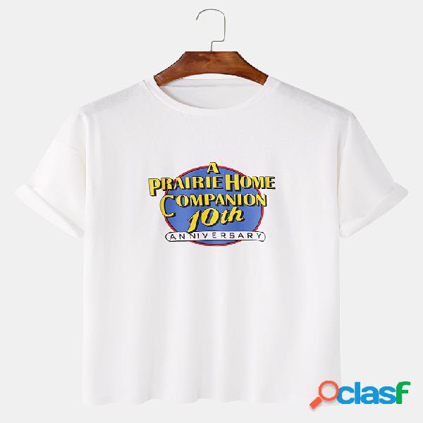 T-shirt memoráveis do O-pescoço do slogan dos