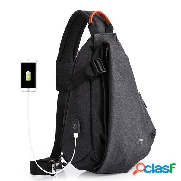 TANGCOOL USB Porta De Carregamento Peito Sacos Casuais Anti