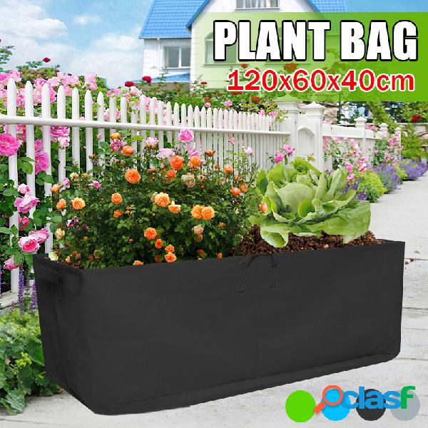 Tecido quadrado jardim crescente Bolsa morango Planta Bolsa