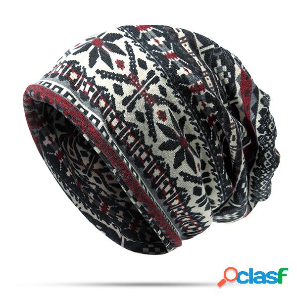 Unisex Floppy Ethnic Hat Algodão Headband Beanie Collars