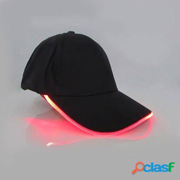 Unisex Novo Estilo Punk LED Luz De Beisebol Chapéu Luminoso