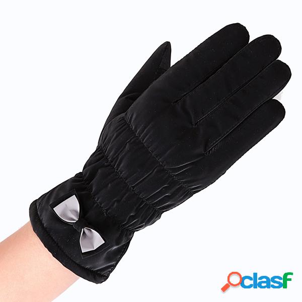 Winter Outdoor Sports Warm Windproof Luvas de tela de toque