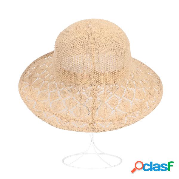 Womens Dobrável Verão Respirável Anti-UV Mesh Pescador