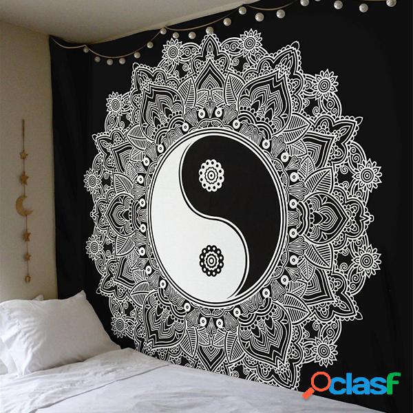 YingYang Mandala Tapestry Wall Hanging Indian Hippie Dorm