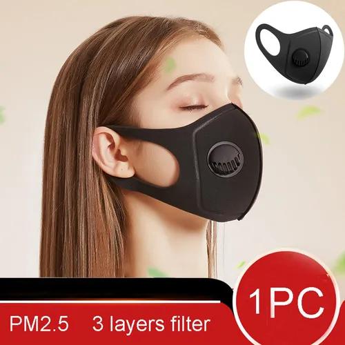 1 Pc Unissex Reutilizável Poeira Pm2.5 Máscara Haze Poluti