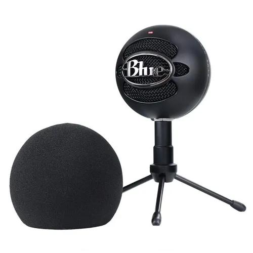 Microfone Usb Blue Snowball Mac E Pc + Espuma Wind Shield