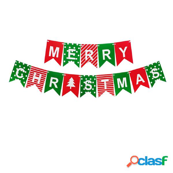 1 Conjunto Feliz Natal Letras Banner Pendurado Rabo de