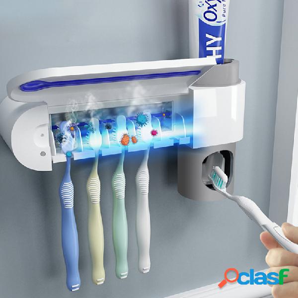 2 em 1 UV luz ultravioleta escova de dentes esterilizador