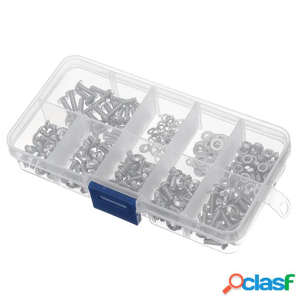 300 pcs M3 304 Aço Inoxidável Phillips Parafuso Parafuso &