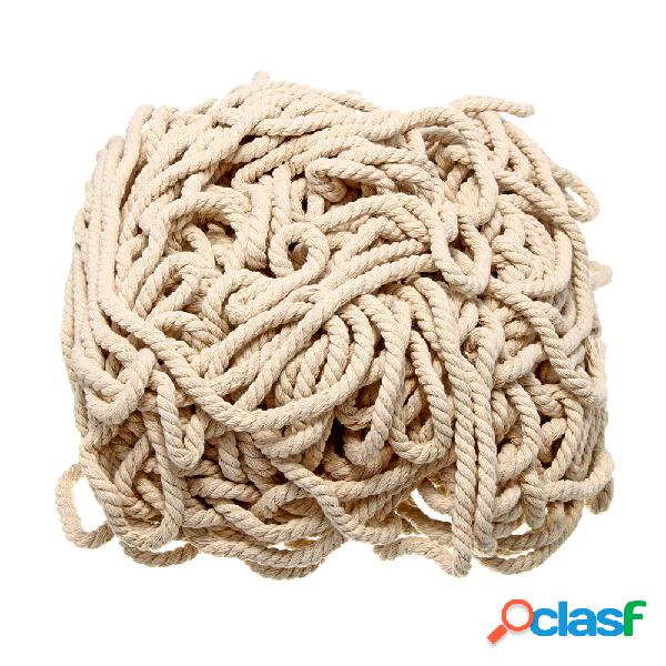 4/5 / 6mm Macrame Corda Natural Bege de Algodão Torcido