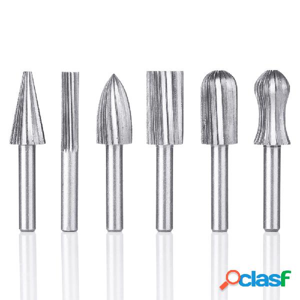 6 pcs Router Moagem Burr Drill Bits Define Moedor De