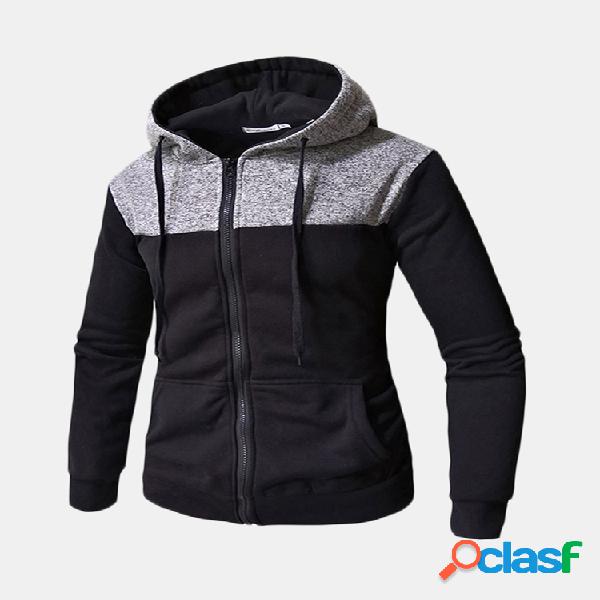 A cor ocasional de costura do inverno da queda dos homens