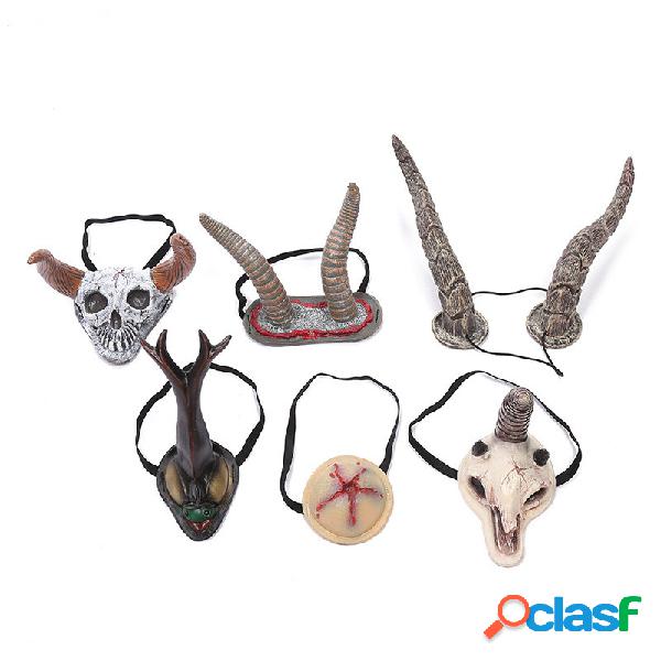 Animal Horn Headdress Halloween Adereços Cosplay Atmosfera