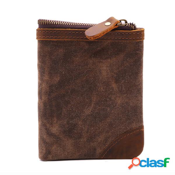 Bolsa da moeda do entalhe do cartão de Bifold 8 da carteira
