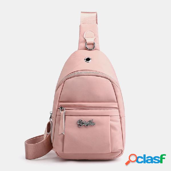Bolsa impermeável de grande capacidade para mulher Nylon