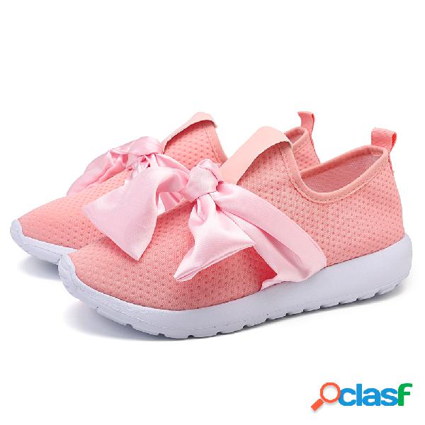 Chic Bowknot Slip On Sneakers