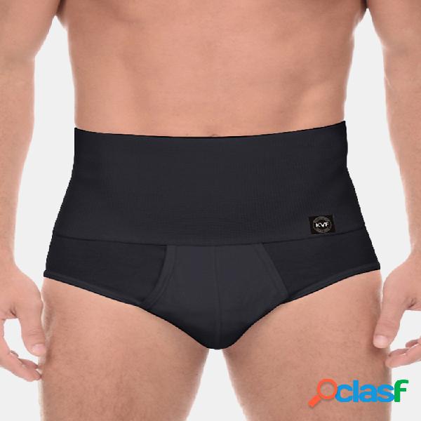 Cintura alta Compressão Skinny Breve Respirável Elastic