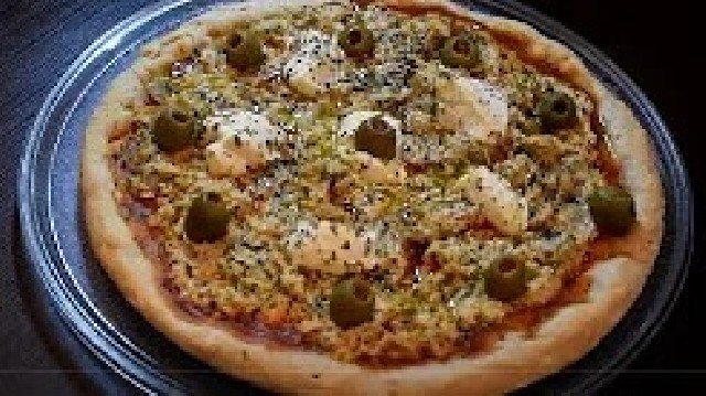 Como fazer pizza de frango