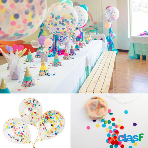 Diy 12 "36" balões de látex claro gigante confetti ballon