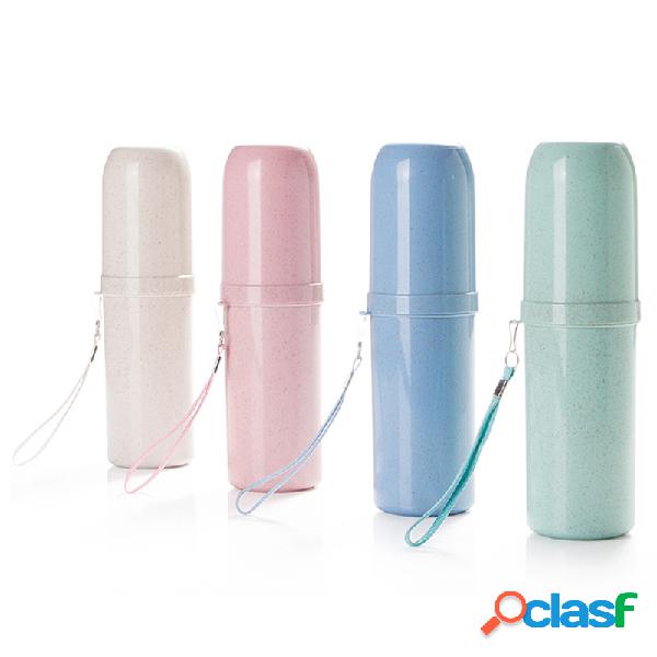 Dupla Utilização Dente Caneca De Palha De Trigo Portátil