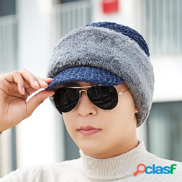 Earmuffs ciclismo ao ar livre Knit Chapéu hickening