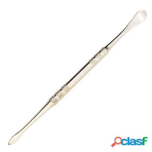 Empurrador De Cutícula De Aço inoxidável Dupla Cabeça