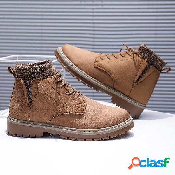 Homens Camurça Antiderrapante Sapatos de Ferramentas