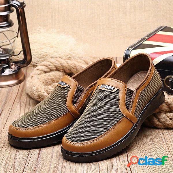 Homens Comfy Lightweight Flats Estilo Antigo De Pequim