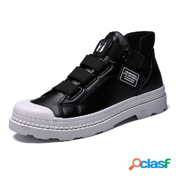 Homens de couro de microfibra antiderrapante Soft Sole Slip