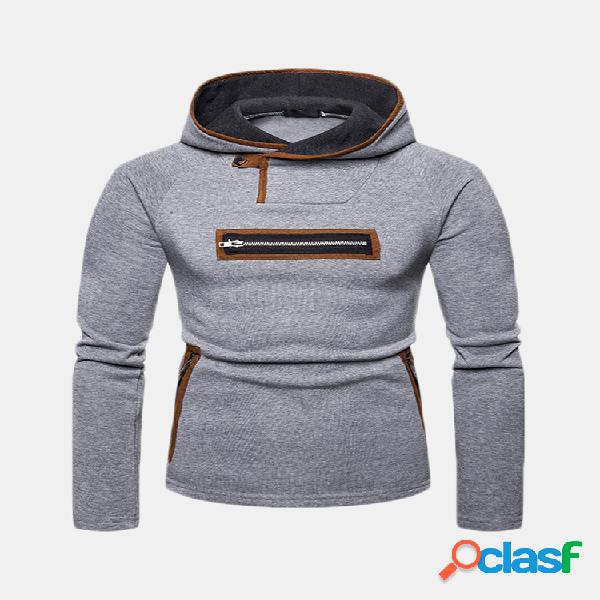 Hoodies mornos magros respiráveis confortáveis de costura