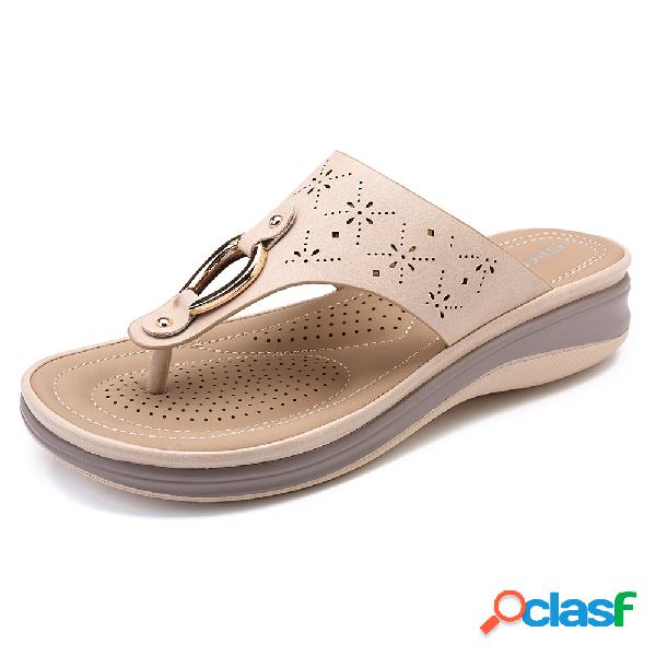 LOSTISY Confortável Clipe Toe Soft Sole Praia Casual