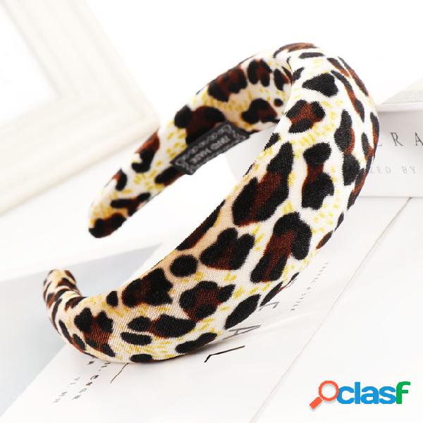 Melhor Best Selling Leopard Elemento Headband Esponja