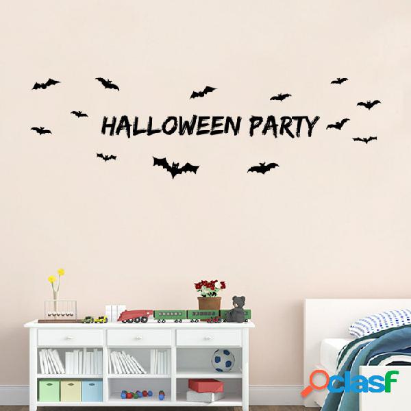 Miico Halloween Party Sticker Adesivo de parede removível