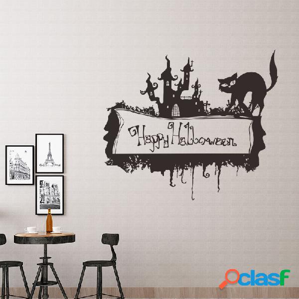 Miico Happy Halloween Sticker Adesivo de parede Decoração