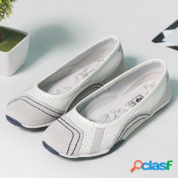 Mocassins preguiçosos lisos ocasionais de passeio
