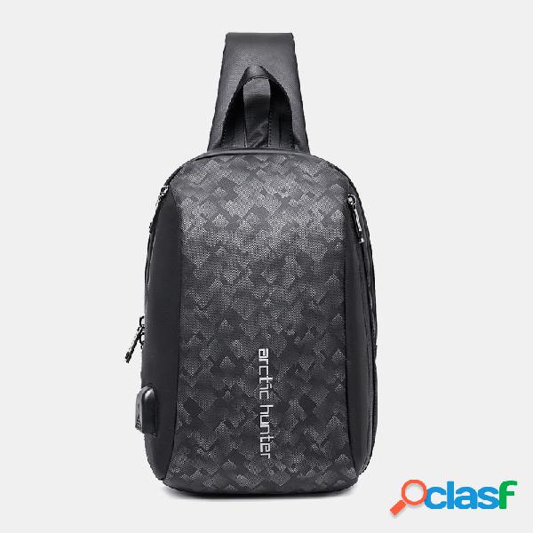 Mochila anti-roubo com porta de carregamento USB Viagem
