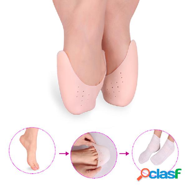 Mulheres Ballet Toe Cover Grosso Soft Respirável Sílica