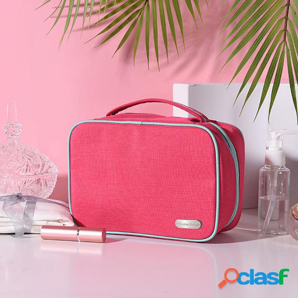 Mulheres Nylon À Prova D 'Água Cosméticos Bolsa Viagem