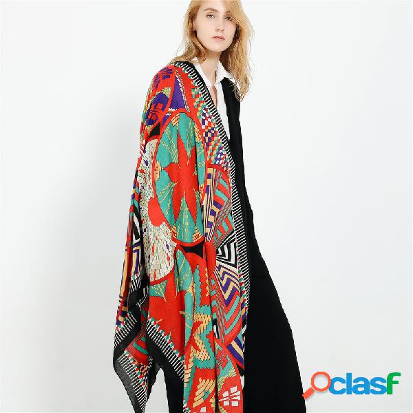Mulheres Tassel Poliéster Quente Cachecol Outdoor Casual
